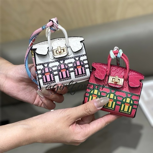 Handbags - Luxury Micro Mini Bag Charm Keychain AirPod Pouch Miniature Purse Handbag